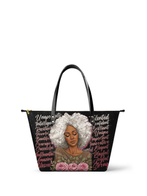 "Zalina" Leather Tote Bag