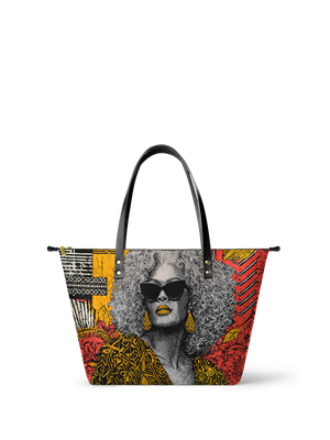"Nandeka" Leather Tote Bag