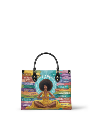 "AfroEssence" Leather Handbag
