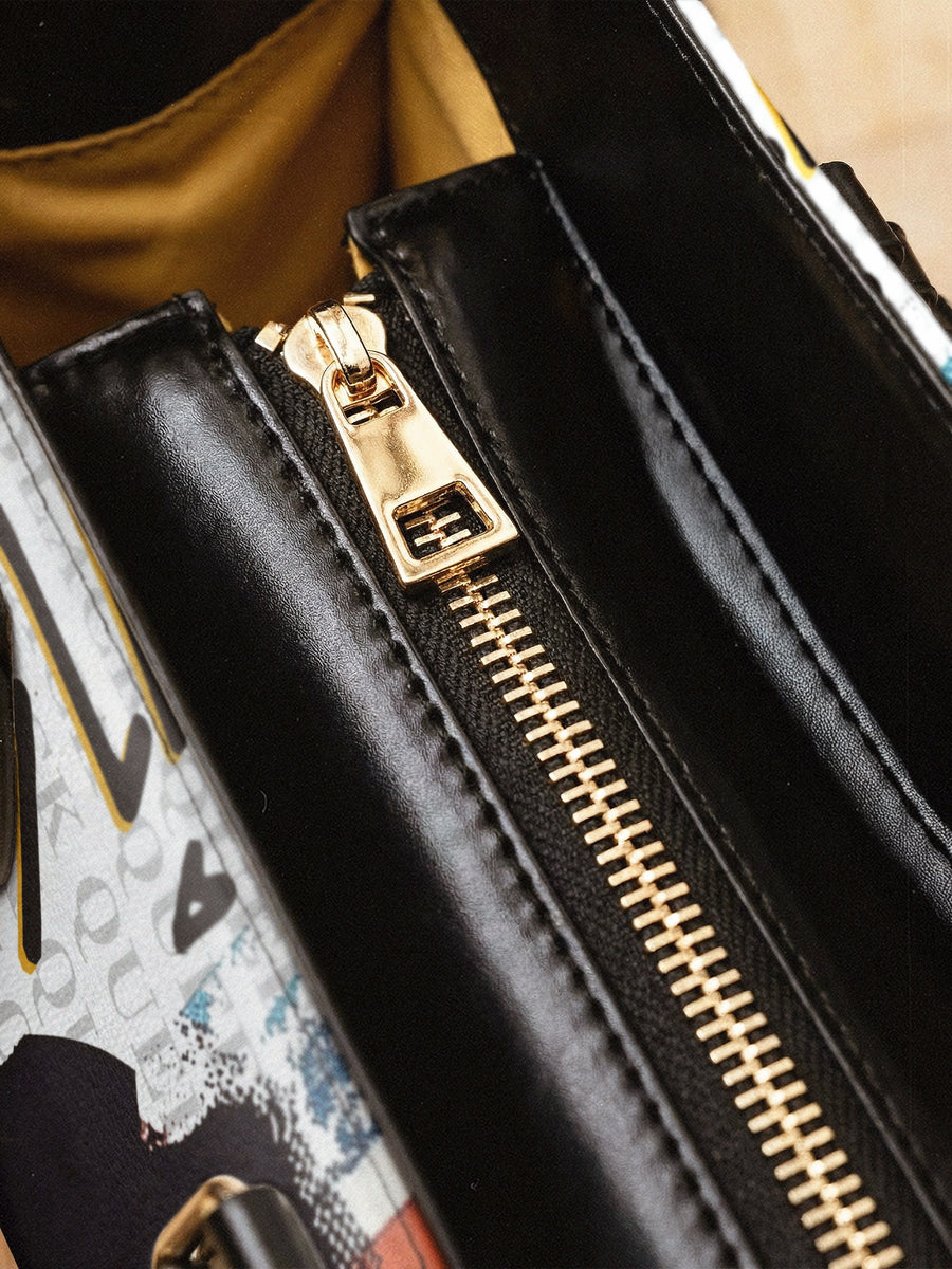"Aina" Coconut White Leather Handbag