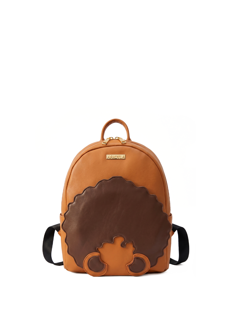 "Kora" Brown Leather Backpack