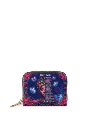 "Imani" Blue Orchid Mini Wallet