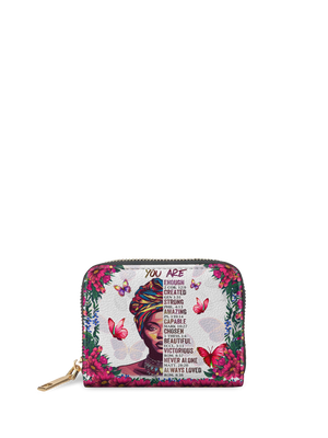 "Imani" Dove White Mini Wallet