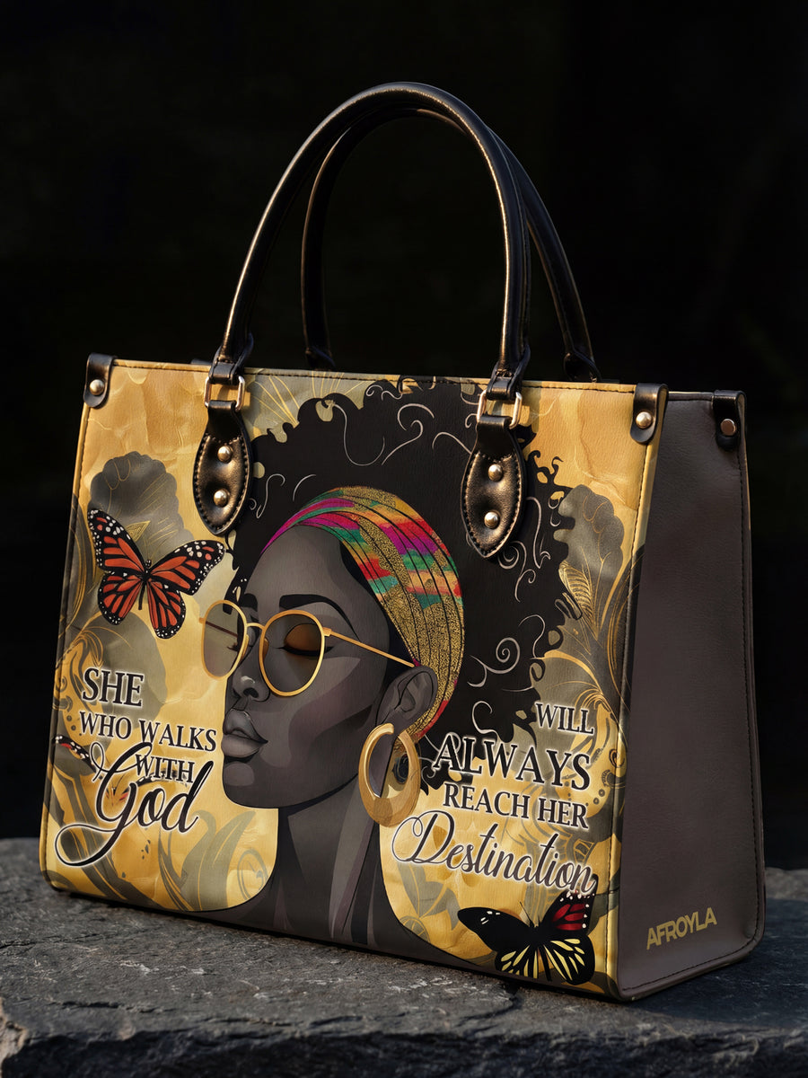 "Njia" Leather Handbag