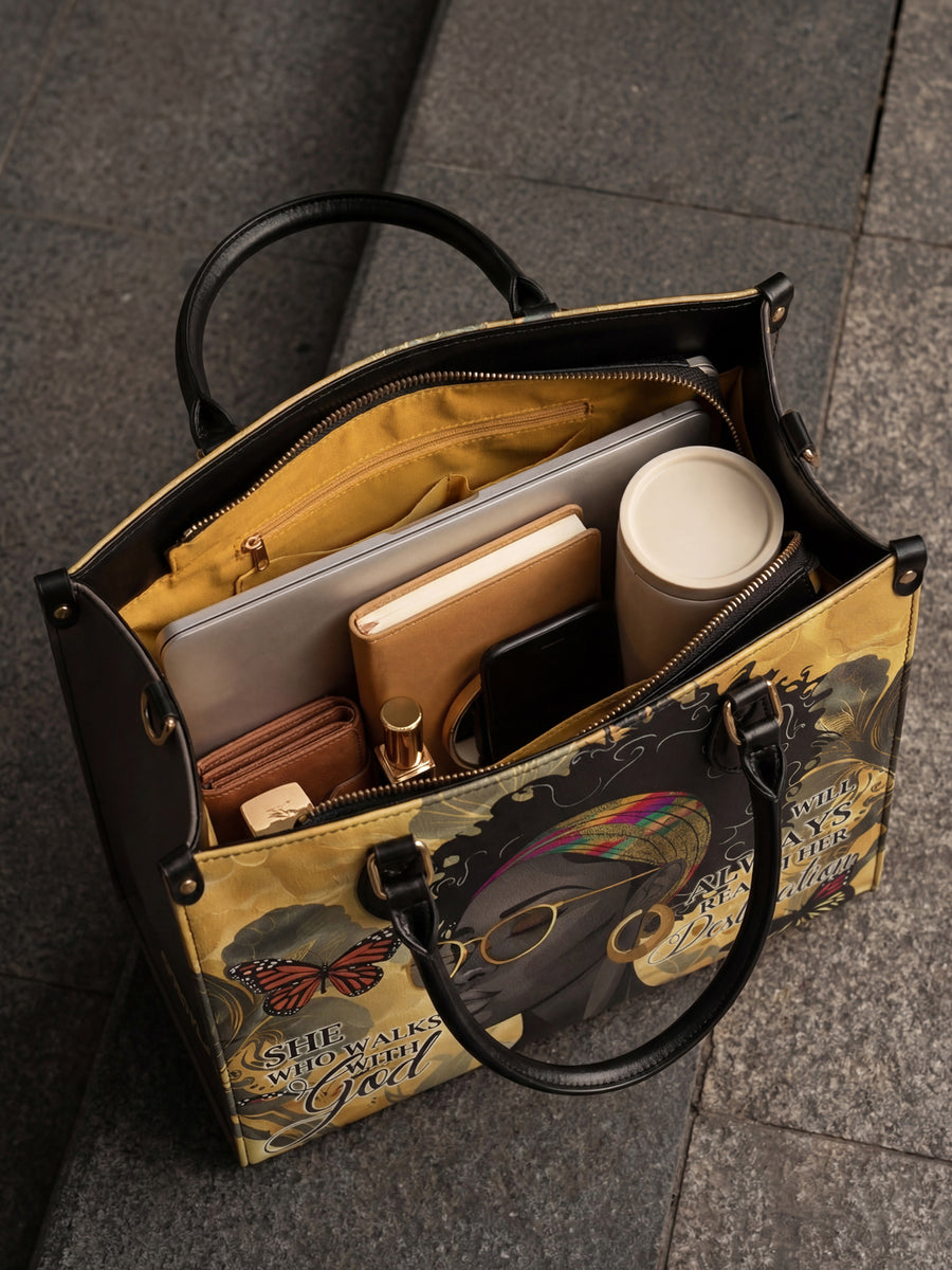 "Njia" Leather Handbag
