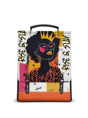 "Aina" Coconut White Leather Backpack