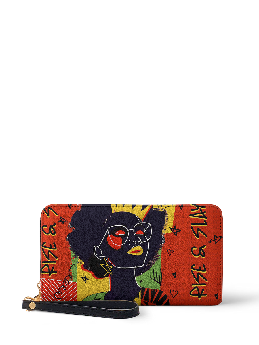 "Aina" Flame Red Wallet