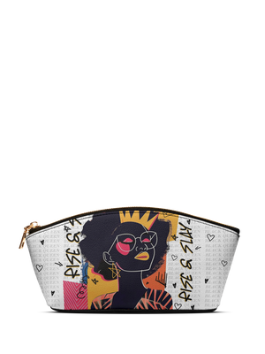 "Aina" Coconut White Eclipse Makeup Bag