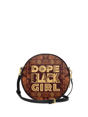 "Dope Black Girl" Circle Crossbody Bag