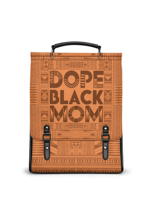 "Dope Black Mom" Leather Backpack