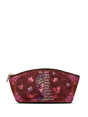 "Imani" Pomegranate Red Eclipse Makeup Bag