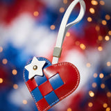 "Since 1776" Woven Heart Charm