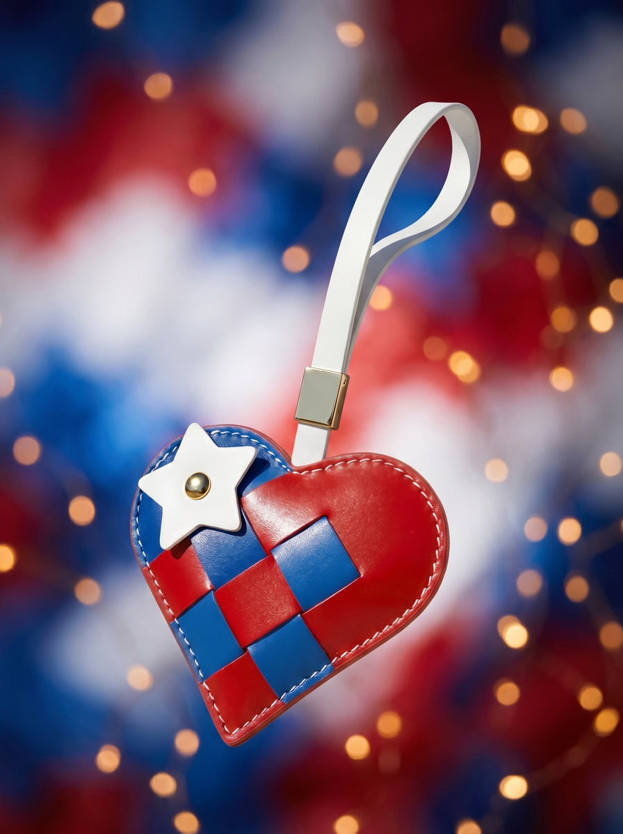 "Since 1776" Woven Heart Charm