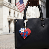 "Since 1776" Woven Heart Charm