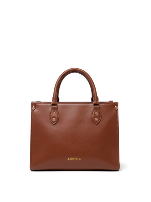 "Serwa" Brown Leather Handbag