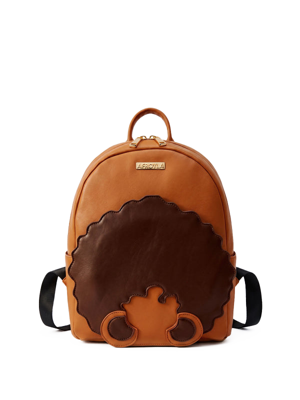 "Kora" Brown Leather Backpack