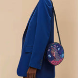 "Imani" Blue Orchid Circle Crossbody Bag - BRAVE ONES DEAL