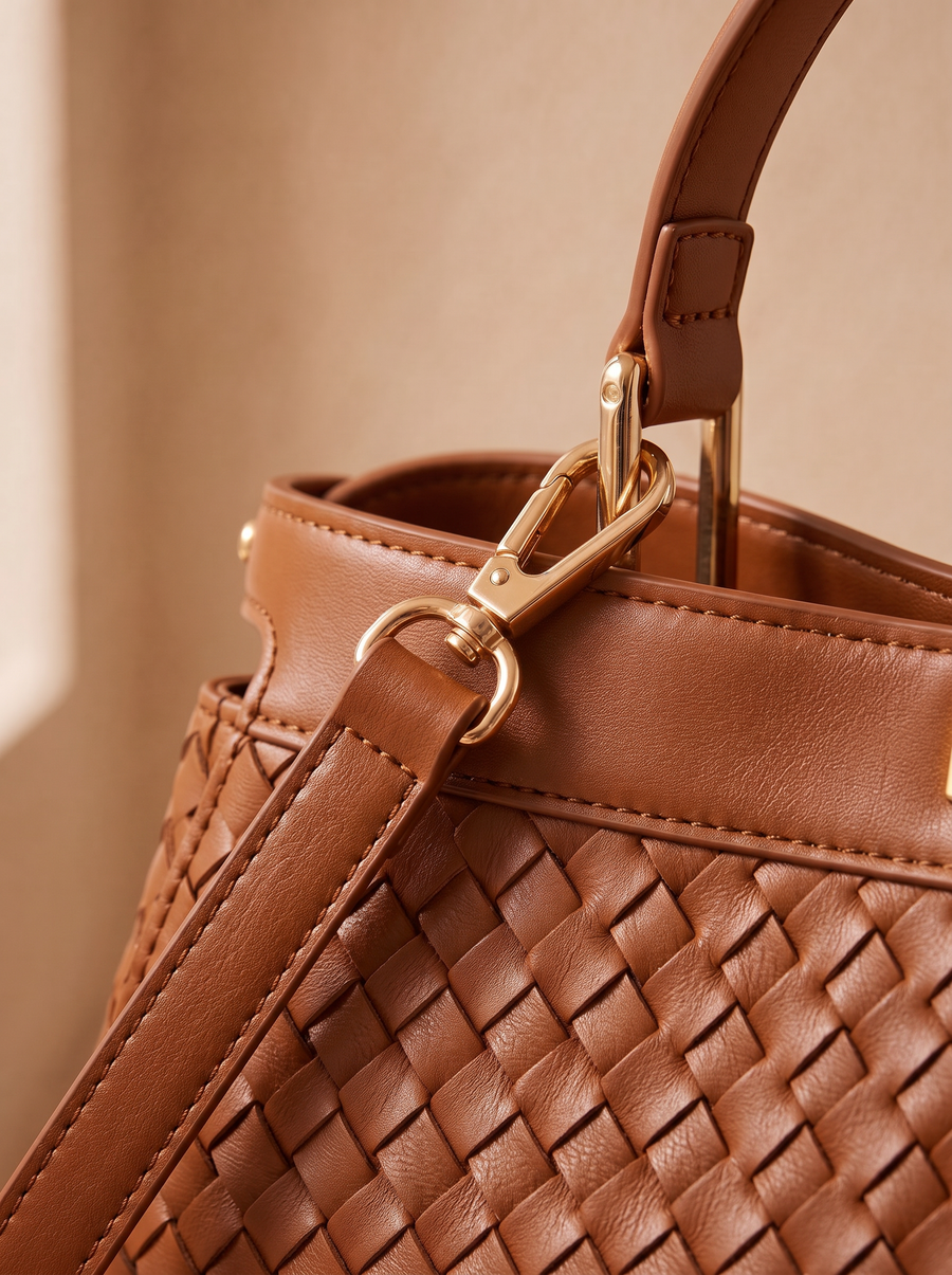 "Adaeze" Brown Woven Bag