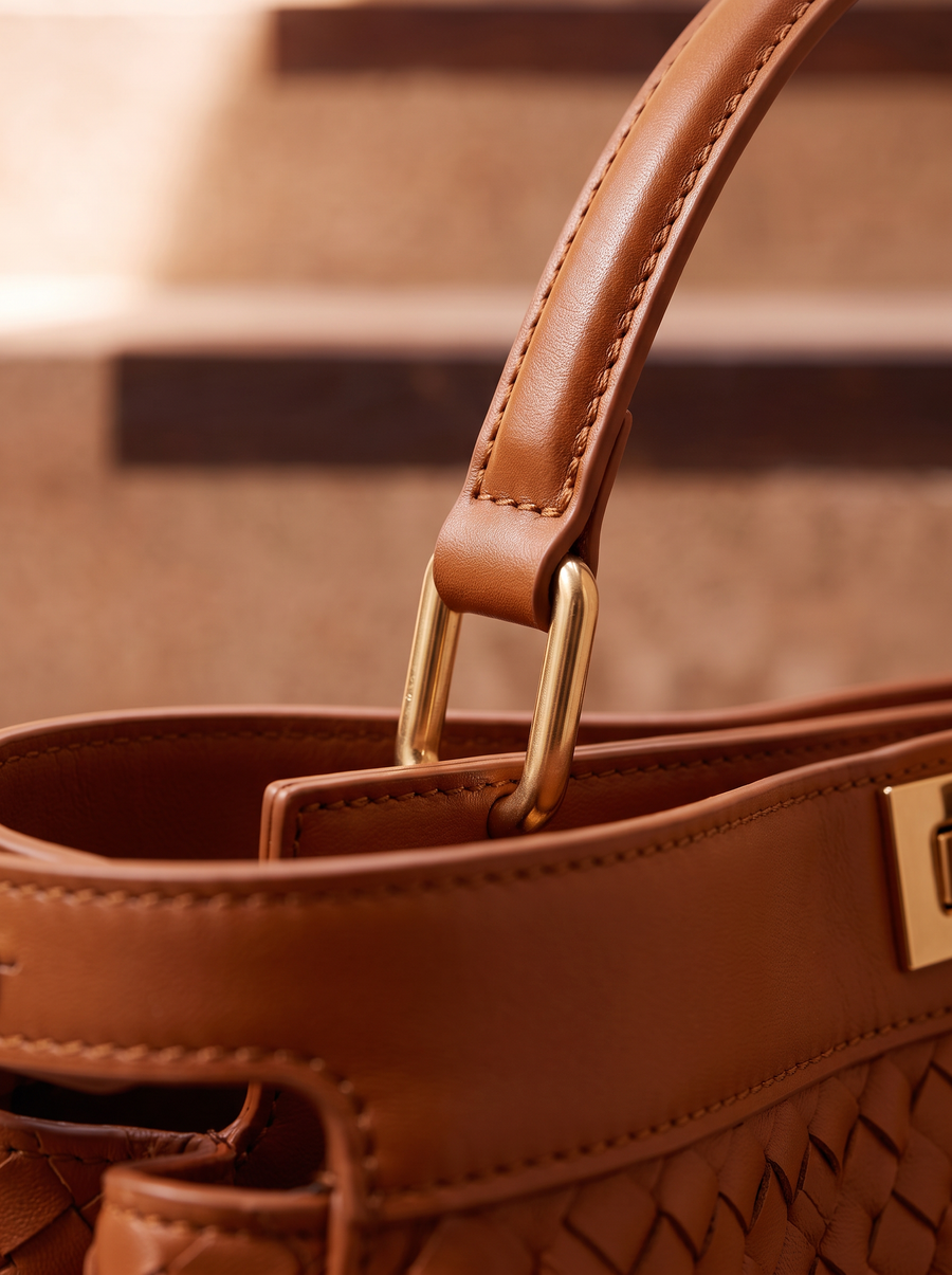 "Adaeze" Brown Woven Bag