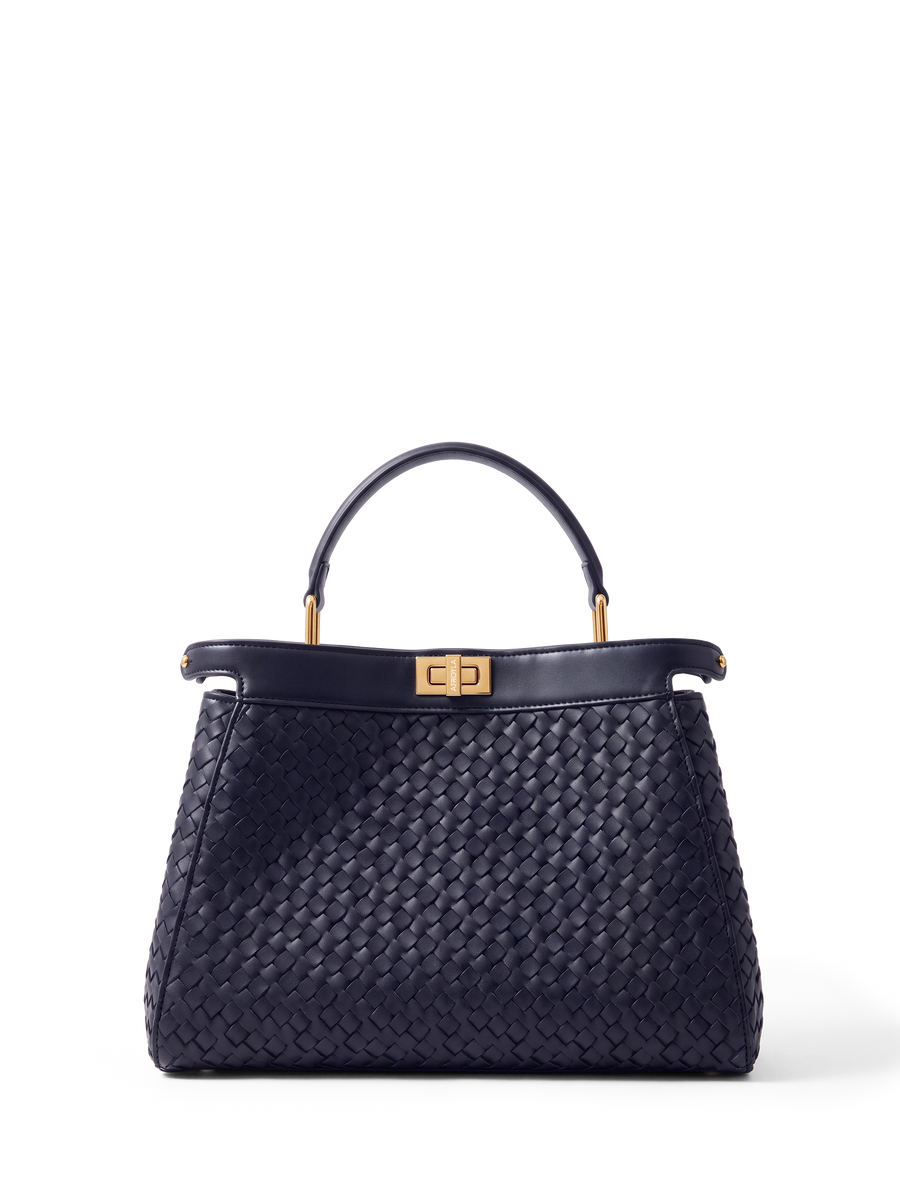 "Adaeze" Navy Blue Woven Bag