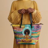 "AfroEssence" Leather Tote Bag