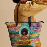 "AfroEssence" Leather Tote Bag - BRAVE ONES DEAL