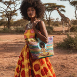 "AfroEssence" Leather Tote Bag