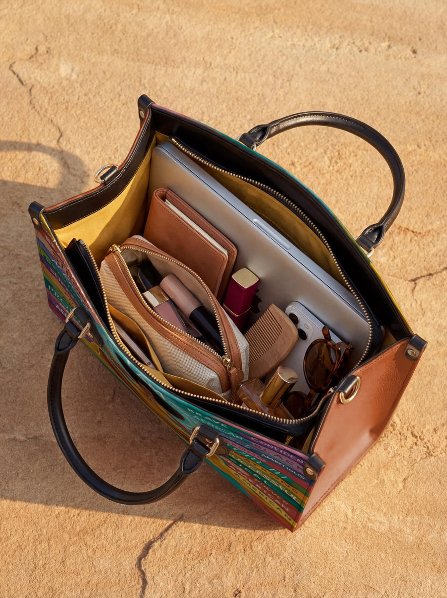 "AfroEssence" Leather Handbag Matching Set - DD DEAL