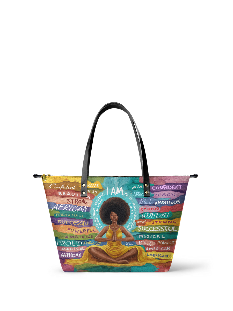 "AfroEssence" Leather Tote Bag Matching Set - DD DEAL