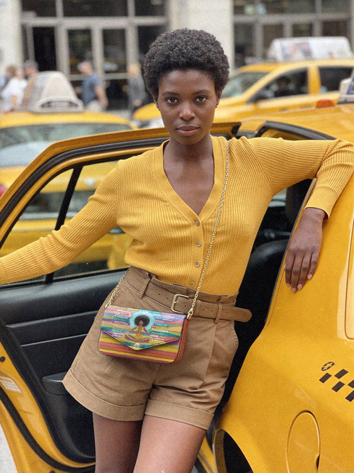"AfroEssence" Envelope Chain Crossbody Bag - DD DEAL