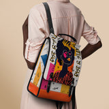 "Aina" Coconut White Leather Backpack
