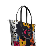 "Aina" Coconut White Leather Tote Bag - BRAVE ONES DEAL