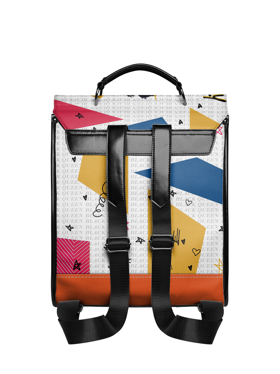 "Aina" Coconut White Leather Backpack Matching Set - DD DEAL