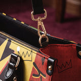 "Aina" Flame Red Leather Handbag - BRAVE ONES DEAL