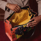 "Aina" Flame Red Leather Handbag - BRAVE ONES DEAL