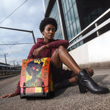"Aina" Flame Red Leather Backpack - BRAVE ONES DEAL