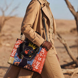 "Aina" Frosted Cherry Leather Handbag A250 Deal