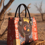 "Aina" Frosted Cherry Leather Handbag A250 Deal