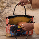 "Aina" Frosted Cherry Leather Handbag A250 Deal
