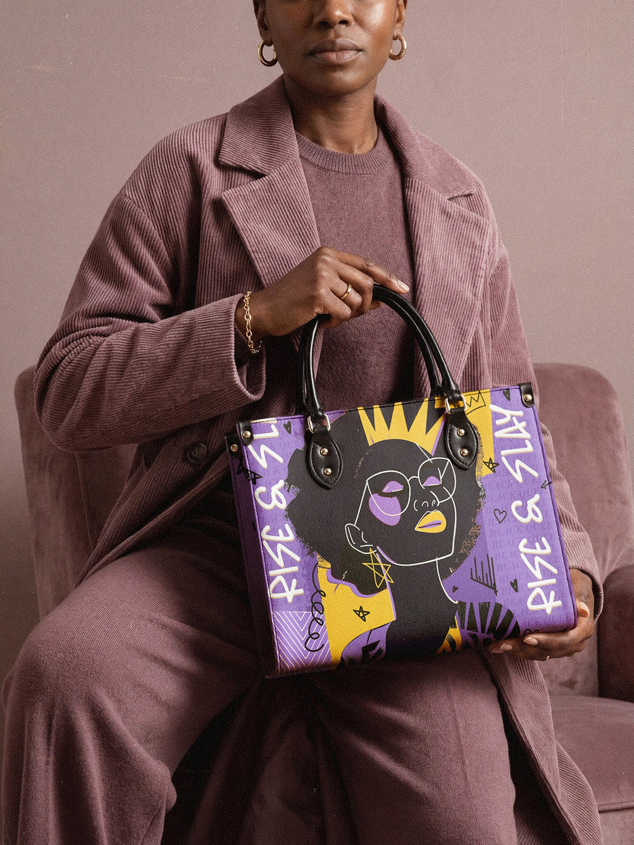 "Aina" Grape Soda Leather Handbag - DD DEAL