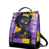 "Aina" Grape Soda Leather Backpack - BRAVE ONES DEAL
