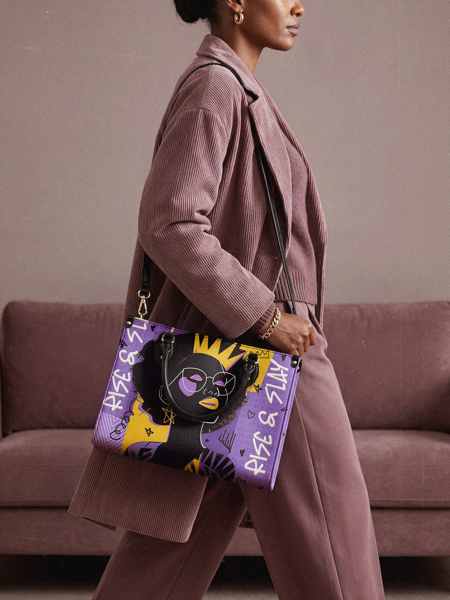 "Aina" Grape Soda Leather Handbag - DD DEAL