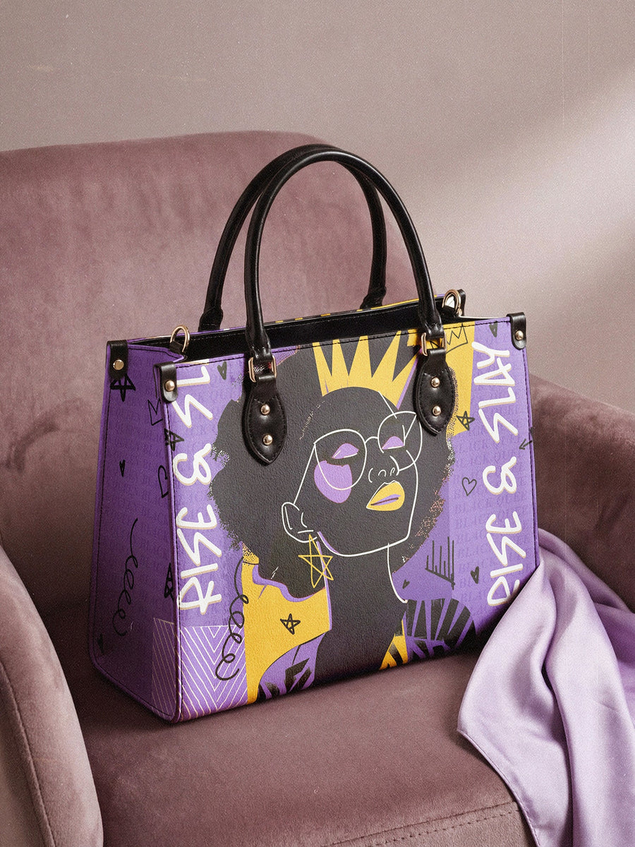 "Aina" Grape Soda Leather Handbag - DD DEAL