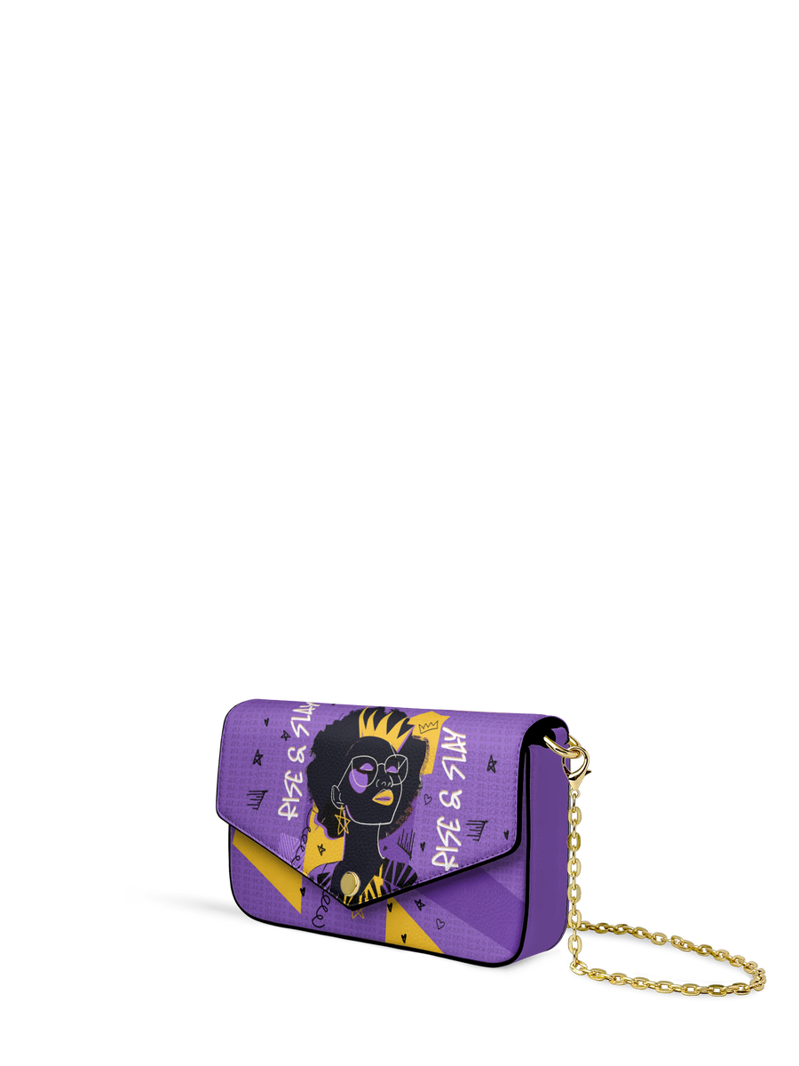 "Aina" Grape Soda Envelope Chain Crossbody Bag - DD DEAL
