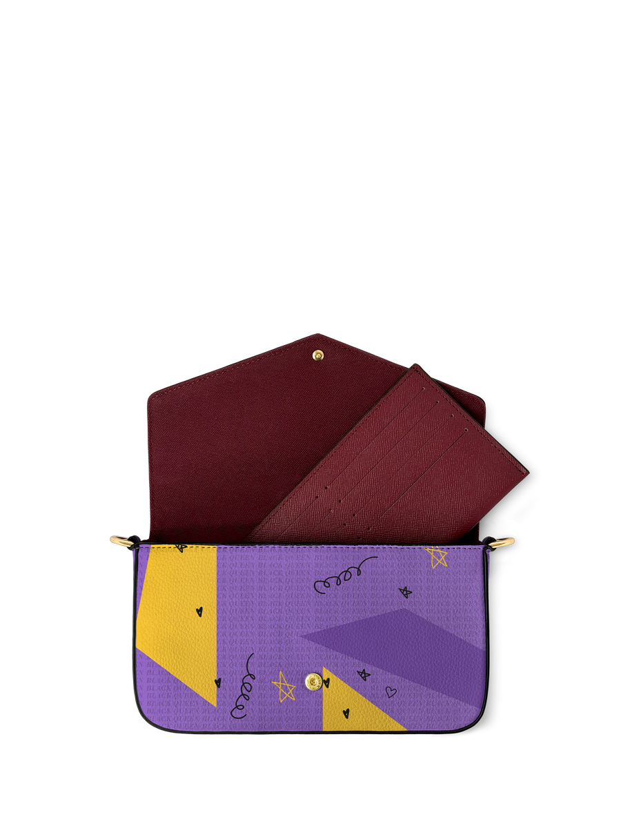 "Aina" Grape Soda Envelope Chain Crossbody Bag - DD DEAL