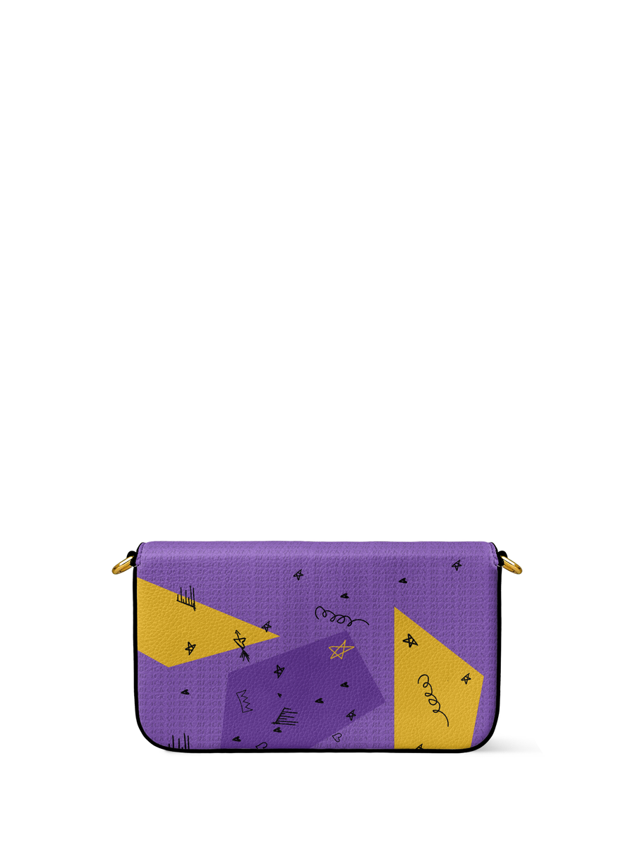 "Aina" Grape Soda Envelope Chain Crossbody Bag - DD DEAL
