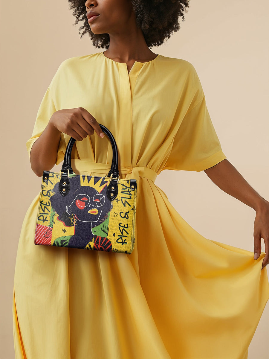 "Aina" Lemon Zest Small Leather Handbag - DD DEAL