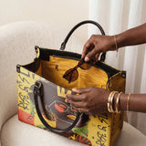 "Aina" Lemon Zest Leather Handbag A250 Deal