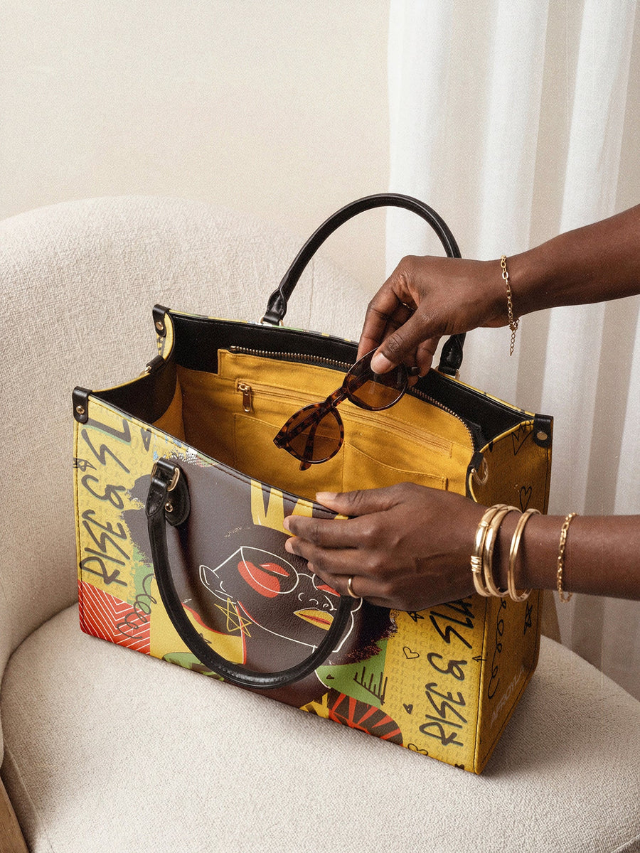 "Aina" Lemon Zest Leather Handbag - DD DEAL