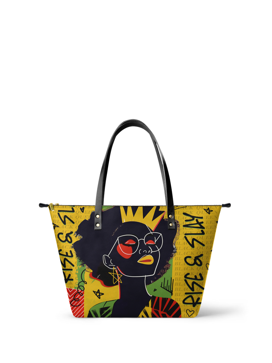 "Aina" Lemon Zest Leather Tote Bag Matching Set - DD DEAL